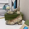 2021 Topkwaliteit Vierkante Teen Designer Hoge hak Sandalen 2 cm 5 cm 7cm bruiloft banket essentieel met originele doos