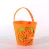 Halloween-Einkaufstasche, Vliesstoff, Geister-Kürbis-Eimer, festliches Partyzubehör, Filz-Süßigkeiten-Geschenktüten, Ghost-Festival-Handtasche T9I001464