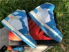 2022 Off Authentic 1 High OG UNC Outdoor Schoenen Power Blauw Wit Rood Chicago Canary Yellow Man Dames Sneakers Sport Met Originele Doos