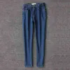 Vintage dames vriendjeans voor vrouwen moeder hoge taille blauw casual potlood broek Koreaanse streetwear denim broek 210521