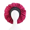 Beanie/Skull Caps Women Satin Solid Color Wide-Brimmed Hair Band Sleep Cep