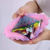 Fjärilväska fidget leksaker fingerpress slappna av leksak bubbla musik regnbåge macaron färg barns gåva dekompression leksak