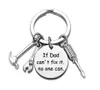 Fête des pères anniversaire cadeau porte-clés fête faveur oncle grand-père papa papa porte-clés outils de réparation breloques famille bijoux