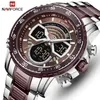 NAVIFORCE Orologio Da Uomo Moda Sport Orologio Al Quarzo di Marca Mens Orologi di Lusso Militare Orologio Da Polso Impermeabile Relogio Masculino 210517