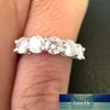 Anello Moissanite placcato oro bianco 1.5CTW F Anello di fidanzamento colore Test positivo Moissanite Band Gioielli da sposa con diamanti per la sposa Prezzo di fabbrica design esperto Qualità