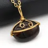 Pendentif Colliers En Gros Pierre Naturelle Collier Simple Boule Agates Cristal Reiki Guérir Femmes Bijoux Cadeaux