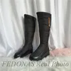 Confortável decoração de metal sapatos para mulher ida e volta enfeitam as botas das mulheres elegantes do inverno festa 210528