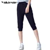 Longueur de mollet d'été Femme Harem Pantalon Plus Taille Pantalon noir pour femmes Sportwear Joggers Pantalon de survêtement Dames 5XL 6XL 210519