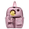 Lona crianças mochilas crianças kindergarten sacos de escola dos desenhos animados Duck Book Bolsas para bebé meninas meninos à prova d 'água da criança trackpack 210809