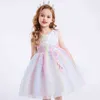 New Fashion Flower Girl Dress Party Compleanno matrimonio principessa Toddler neonate Vestiti Bambini Abiti da ragazza per bambini G1129