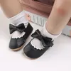 Infant Baby Schuhe Kleinkind Bowknot Nicht-slip Gummi Weiche Sohle Flache PU Leder Erste Wanderer Neugeborenen Mädchen Casual zubehör