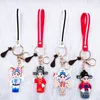 Style chinois mignon dessin animé opéra de pékin porte-clés belle porte-clés cartable sac à dos décorations pendentif femmes sac breloque