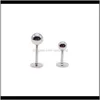 Labret, Drop Delivery 2021 16G Lip Ring Labret Ball Plain 316L Steel Fashion Body Piercing Jewelry 100Pcs/Lot 2Mm 2Dot5Mm M 4Mm Ear Tragus Pi