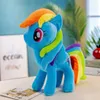 Mais novo 20 cm cavalo pelúcia brinquedos bonitinho pelúcia animal arco-íris unicórnio dollds Natal aniversário presentes para crianças