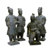 9 teile/satz Chinesische Armee Terrakotta Figur Qin Dynastie Armee Skulptur Hause Dekoration Ton Handwerk mit Geschenk Box 210727