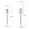 Rose Wine Glasses Mugs with Rose Inside Wine Glass Great for Week Gifts for Birthday Wedding Party Christmas Celebration 35ED X070270h