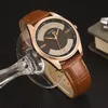 Wristwatches Fashion YAZOLE Men's Watches Top Brand Blue Glass Male Watch Waterproof Leather Roman Luxury Wristwatch Clock Relogio Masculino