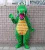 Halloween Green crocodile Mascot Costume Top Quality Cartoon Anime theme character Adult Size Christmas Carnival Birthday Party Fancy Dress