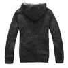 Scienwear 2020 Herfst Winter Mans Cardigan Rits Open Hood Sweater Heren Gebreide Zware EXTRA GROMENDE WOLEN LANGE MOUWEN Y0907