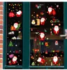 Leuke Santa Claus Window Glas Stickers Caosement Vakantie Decoratie Kerstmisluik Sticker Scène Regeling Partijlevering