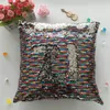 12 colors Sequins Mermaid Pillow Case Cushion New sublimation magic sequins blank pillow cases hot transfer printing DIY personalized gifts