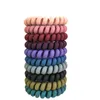 Women Frosted Coil Hair Ties Accessories Large Hairbands Elastic Rope Rubber Ring Ponytail Holder For Girls Thick Headwear M3661