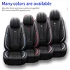 Fundas de asiento de coche de alta calidad, cojín de cuero PU, protección de banco dividido delantero y trasero, ajuste Universal para Auto, camión, furgoneta, SUV3683756