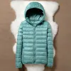 Down Jacket Women Coat Autumn Winter Spring Jackets for Warm Quilted Parka Ladies and Light Female Ultralight Hooded 211018