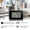 Réveil numérique Station météo Capteur sans fil Hygromètre Thermomètre Montre LCD Temps Horloges de table de bureau Montrent l'humidité de la température intérieure et extérieure