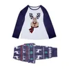 Party gunst nieuwe jaar nachtkleding kerstfamilie pyjama mama en mij kleding jongen meisje t-shirt broek pak baby romper look