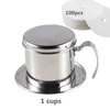 Filtro per caffè riutilizzabile Supporto in acciaio inossidabile Cestini per imbuto a rete Drif s Dripper v60 Drip Cup 210607