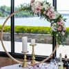 Party Decoration 5pcs/10pcs Wedding Table Centerpiece Golden Metal Arch Circle Ring