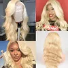 Spetsspår 613 Front Wig Body Wave 13x6 13x4 Blond HD Transparent frontal Human Hair for Women 100 Remy51776065795642