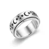 Bague Figet Spinner anneaux pour femmes hommes en acier inoxydable rotation ly filature Anti-Stress accessoires bijoux cadeaux 2701