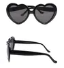 20 adet Plaj Bayan Güneş Gözlüğü Lüks Erkek Güneş Gözlükleri Kalp Şeklinde Erkekler Tasarımcı Gözlük Degrade Metal Menteşe Moda Kadın Gözlük Glitt