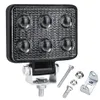 3-tums bil LED-arbetslampa 6 LED-lampor 18W Truck Flood Light 12V 24V för offroad traktorer SUV ATV båt jordbruk fordon vattentät