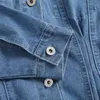 Autunno Donna Giacche di jeans Cappotti Manica lunga Tasche sottili Monopetto Casual Donna Street Capispalla 210513