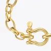 ENFASHION Goth Lock Bracelets For Women 2021 Gold Color Bracelet Stainless Steel Pulseras Mujer Fashion Jewelry Gift B212250