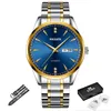 Wristwatches Men's Luxury Watches HAIQIN Top Brand Mechanical Waterproof Men For Stainless Steel Simple Automatic Man Wristwatch