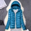 15 kolorów plus rozmiar 5xl 6xl 7xl damska lekka pakowana puffer kurtka płaszcz zima przenośna wierzchnia 211130