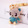 Mignon Creative Diamond Crown Panda Car Keychain Cartoon Animal Metal Pendant Pendentif Keychain Gift6735182