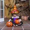 할로윈 장난감 장식 LED 조명 마녀 모자 의상 소품 야외 나무 매달려 장식 파티 장식