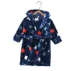 Jungen Bademantel Kind Flanell Nachtwäsche Kinder Pyjamas für Mädchen Baby Cartoon Robe Kinder Kleidung Säuglingskleidung 2 bis 8 Jahre 210901