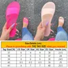 Pantoufles femmes Transparent gelée chaussures dames rose diapositives femmes solide toboggan plat extérieur plage 2021 été D30