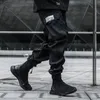 الرجال السراويل Techwear الزائد الظلام السكايبر البضائع ركض الشارع الشهير الرجال الأزياء