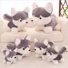 Jouets pour enfants Husky poupée poupées créatives en peluche oreiller petit chien enfants cadeau de fête d'anniversaire cadeaux de couple décoration de canapé animaux en peluche