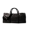 Glitter Black Leopard Torba Podróżna Duża Pojemność Niebieska Torebka Duffle Ogólne Weekend Torba z bezpłatną morską wysyłką Dom1065