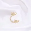 Moda Color dorado perla CZ ZIrcon Ear Cuffs corazón Luna Clip pendientes para mujer sin agujero Piercing pendiente accesorios 10 diseños