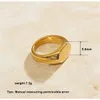 Sommar 2020 Tendance Grand Gold Filled Taille 6 7 8 Fille Bague pour hommes Minimalisme ins Bijoux sur le cou Accessoires de bijoux de charme X0715