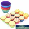 12pcs Cupcake Mould Silicone Molds For Baking Egg Tart Muffin Cake Mold Christmas Wedding Party Cake Decoration Tools Factory price expert design Quality Latest